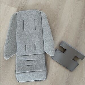 Gray Uppababy Snugseat Stroller Liner